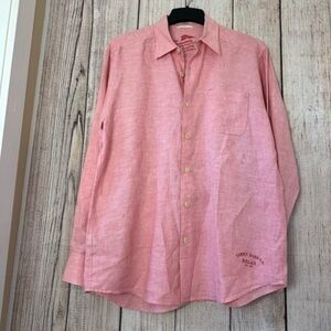 Tommy Bahama Mens 100% Linen Button Front Shirt size Large
